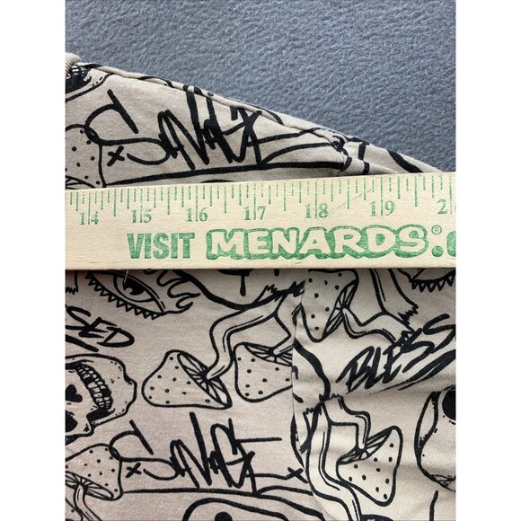 WXYZ Graphic Tee T-Shirt Men's Mushroom Emoji Skulls Crewneck Short Beige Medium - Picture 5 of 12